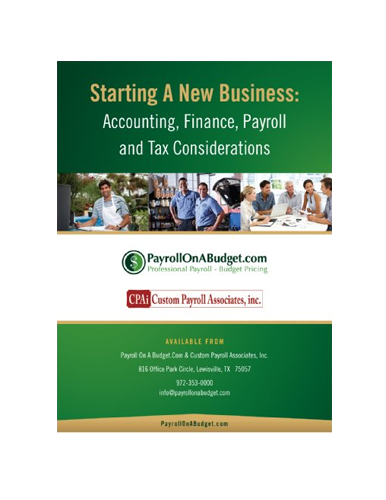 Starting a New Business: Accounting, Finance, Payroll and Tax Considerations by Charles Read